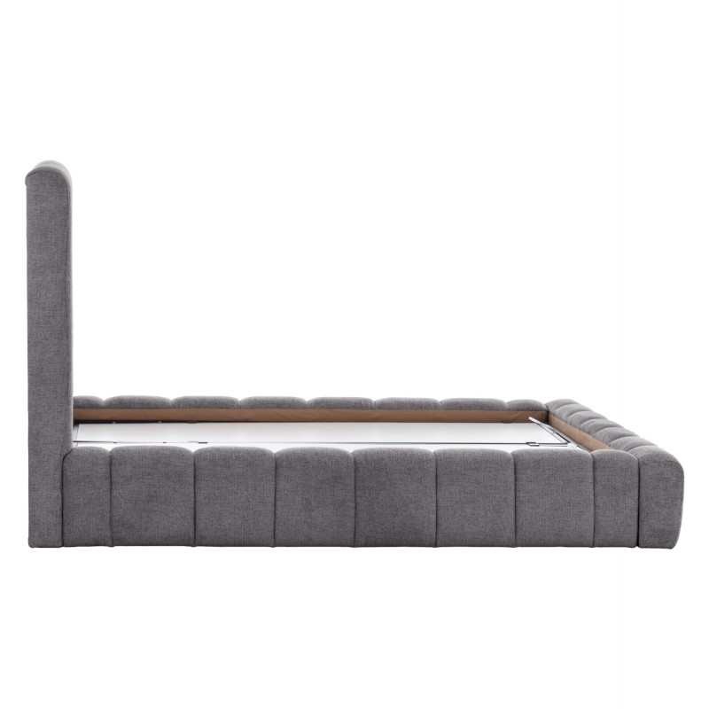 ΚΡΕΒΑΤΙ REMO ΜΕ ΑΠΟΘΗΚΕΥΤΙΚΟ ΧΩΡΟ HM719.22 ΥΦΑΣΜΑ ΜΠΟΥΚΛΕ ΓΚΡΙ-ΓΙΑ ΣΤΡΩΜΑ 160x200εκ