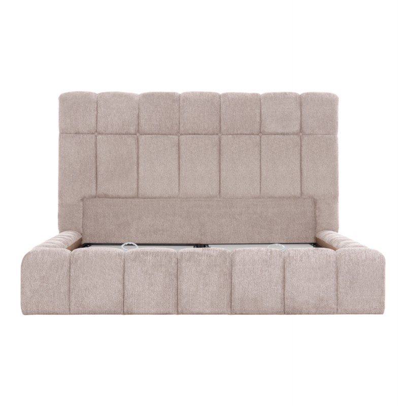 ΚΡΕΒΑΤΙ RAMON ΜΕ ΑΠΟΘΗΚΕΥΤΙΚΟ ΧΩΡΟ HM720.10 ΥΦΑΣΜΑ ΜΠΟΥΚΛΕ ΜΠΕΖ-ΣΤΡΩΜΑ 160x200εκ