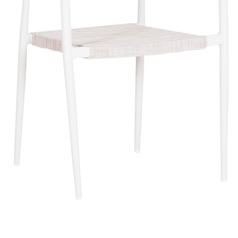 ΠΟΛΥΘΡΟΝΑ BERG HM6284.01 ΑΛΟΥΜΙΝΙΟ & TEXTILENE ΛΕΥΚΟ--P.E.TWISTED RATTAN 55x56x79Υεκ