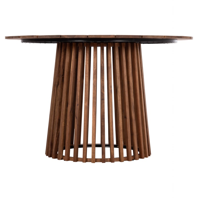 ΤΡΑΠΕΖΙ ΤΡΑΠΕΖΑΡΙΑΣ ΕΞ.ΧΩΡΟΥ CRISTOBAL HM6234 ΞΥΛΟ ΑΚΑΚΙΑΣ-ΜΕΤΑΛΛΟ Φ120x76Υεκ