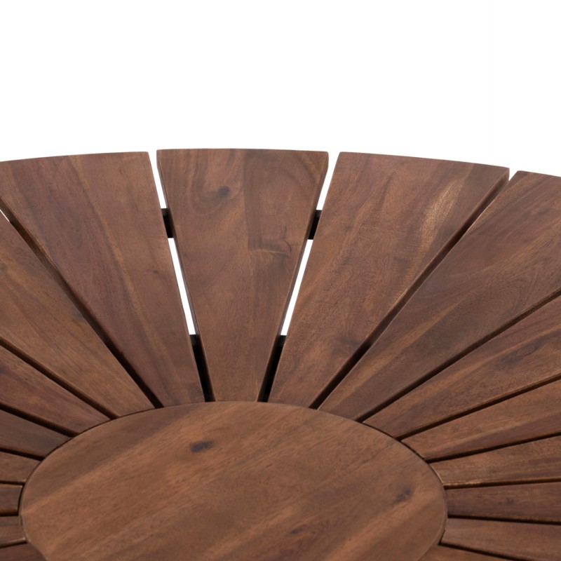 ΤΡΑΠΕΖΙ ΤΡΑΠΕΖΑΡΙΑΣ ΕΞ.ΧΩΡΟΥ CRISTOBAL HM6234 ΞΥΛΟ ΑΚΑΚΙΑΣ-ΜΕΤΑΛΛΟ Φ120x76Υεκ