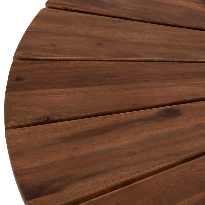 ΤΡΑΠΕΖΙ ΤΡΑΠΕΖΑΡΙΑΣ ΕΞ.ΧΩΡΟΥ CRISTOBAL HM6234 ΞΥΛΟ ΑΚΑΚΙΑΣ-ΜΕΤΑΛΛΟ Φ120x76Υεκ