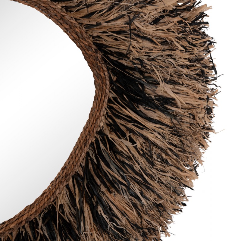 ΔΙΑΚΟΣΜΗΤΙΚΟΣ ΚΑΘΡΕΠΤΗΣ ΤΟΙΧΟΥ GRESSO HM4712 ΙΝΕΣ ΜΠΑΝΑΝΑΣ ΦΥΣΙΚΟ-ΜΑΥΡΟ 90x100Υεκ