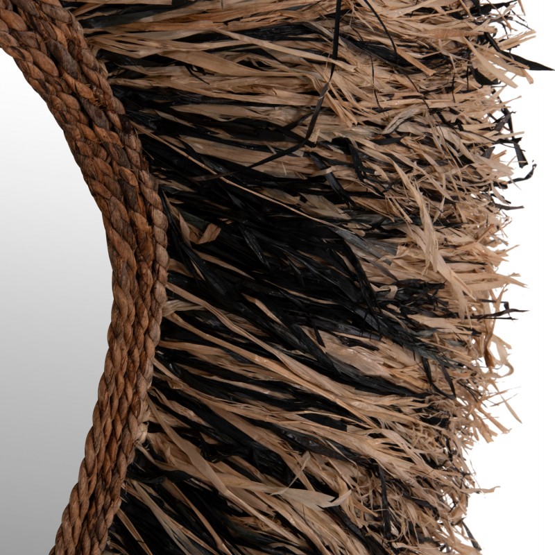 ΔΙΑΚΟΣΜΗΤΙΚΟΣ ΚΑΘΡΕΠΤΗΣ ΤΟΙΧΟΥ GRESSO HM4712 ΙΝΕΣ ΜΠΑΝΑΝΑΣ ΦΥΣΙΚΟ-ΜΑΥΡΟ 90x100Υεκ