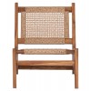 ΚΑΡΕΚΛΑ LOUNGE LUKILLA HM9913 ΞΥΛΟ TEAK ΣΕ ΦΥΣΙΚΟ--ΣΥΝΘ.ΣΧΟΙΝΙ ΜΠΕΖ 55,5x74x65Υεκ.