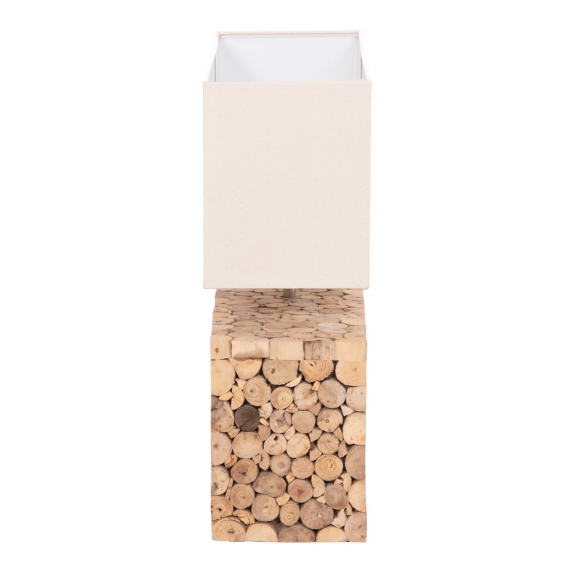 ΕΠΙΤΡΑΠΕΖΙΟ ΦΩΤΙΣΤΙΚΟ TWIGGY HM4437 DRIFTWOOD & ΛΕΥΚΟ ΚΑΠΕΛΟ 50.5x16x45.5Υεκ.