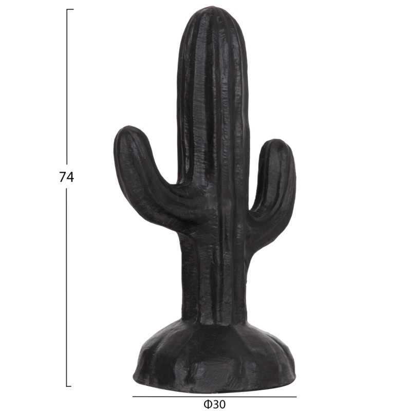 ΔΙΑΚΟΣΜΗΤΙΚΟΣ ΚΑΚΤΟΣ ΔΑΠΕΔΟΥ CACTUS HM4386.01S ΓΥΨΟΣ ΣΕ ΜΑΥΡΟ 42x30x74Υεκ.