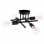 ΦΩΤΙΣΤΙΚΟ ΟΡΟΦΗΣ ΠΟΛΥΦΩΤΟ LIGHTY HM7428.11 ΜΕΤΑΛΛΟ ΣΕ ΜΑΥΡΟ 28x28x15Υεκ.