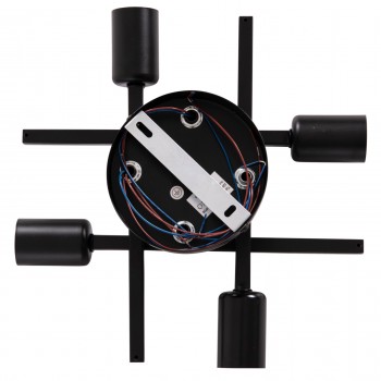 ΦΩΤΙΣΤΙΚΟ ΟΡΟΦΗΣ ΠΟΛΥΦΩΤΟ LIGHTY HM7428.11 ΜΕΤΑΛΛΟ ΣΕ ΜΑΥΡΟ 28x28x15Υεκ.