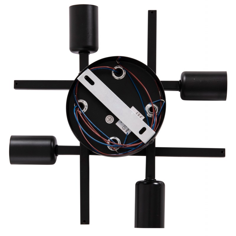 ΦΩΤΙΣΤΙΚΟ ΟΡΟΦΗΣ ΠΟΛΥΦΩΤΟ LIGHTY HM7428.11 ΜΕΤΑΛΛΟ ΣΕ ΜΑΥΡΟ 28x28x15Υεκ.