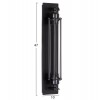 ΑΠΛΙΚΑ ΤΟΙΧΟΥ 2ΦΩΤΗ BEACON HM4463 ΜΕΤΑΛΛΟ ΣΕ ΜΑΥΡΟ 10x10x47Υεκ.