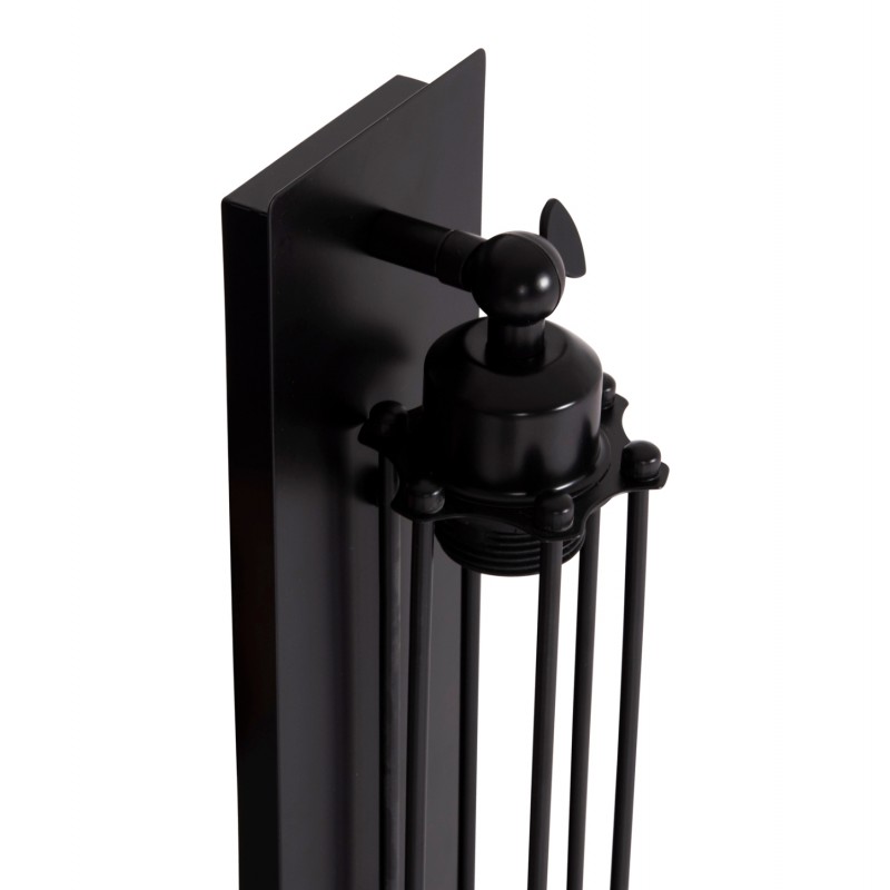 ΑΠΛΙΚΑ ΤΟΙΧΟΥ 2ΦΩΤΗ BEACON HM4463 ΜΕΤΑΛΛΟ ΣΕ ΜΑΥΡΟ 10x10x47Υεκ.