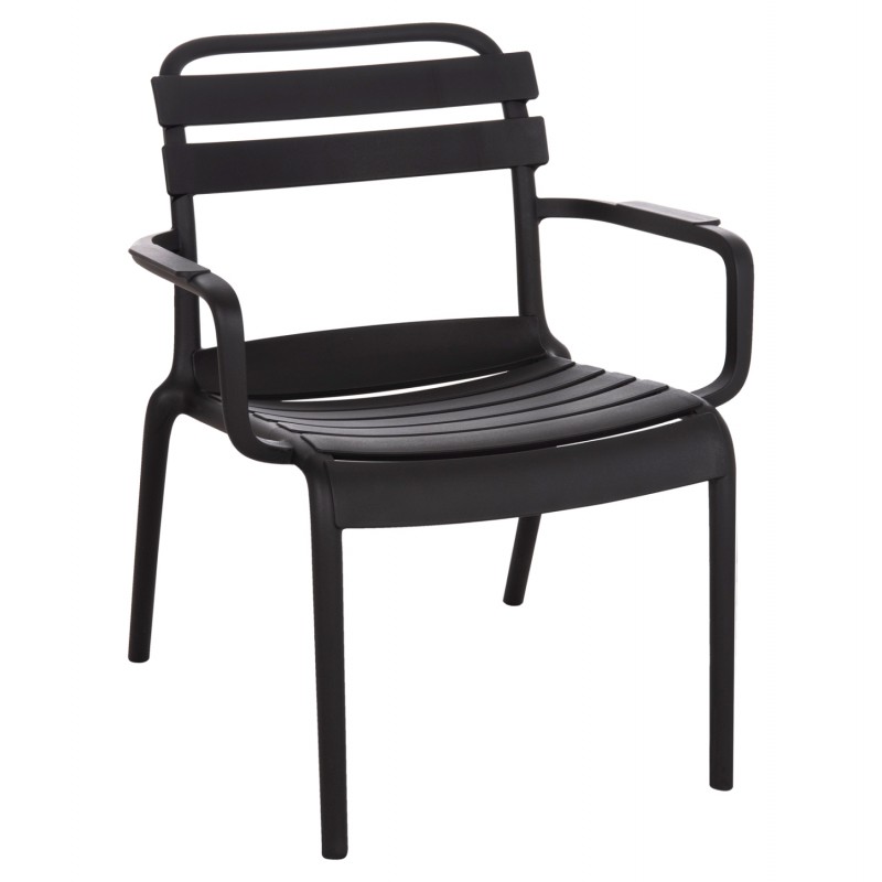 ΠΟΛΥΘΡΟΝΑ ΣΑΛΟΝΙΟΥ ΠΟΛΥΠΡΟΠΥΛΕΝΙΟΥ KORVER HM6333.02 ΜΑΥΡΗ 63.5x65x76Υεκ.