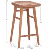ΣΚΑΜΠΟ ΜΠΑΡ BOLMAR HM18108 ΞΥΛΟ ΤΕΑΚ ΣΕ ΦΥΣΙΚΟ 40.5x44x74Υεκ.