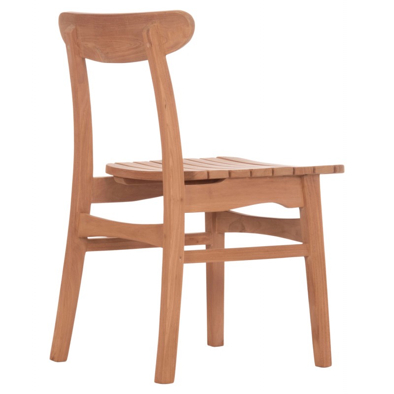 ΚΑΡΕΚΛΑ ΤΡΑΠΕΖΑΡΙΑΣ ΕΞ.ΧΩΡΟΥ ROBBIE HM18115 ΞΥΛΟ TEAK--ΦΥΣΙΚΟ 48x51x82Υεκ.