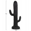 ΔΙΑΚΟΣΜΗΤΙΚΟΣ ΚΑΚΤΟΣ ΔΑΠΕΔΟΥ CACTUS HM4386.01L ΓΥΨΟΣ ΣΕ ΜΑΥΡΟ 63x37x150Υεκ.