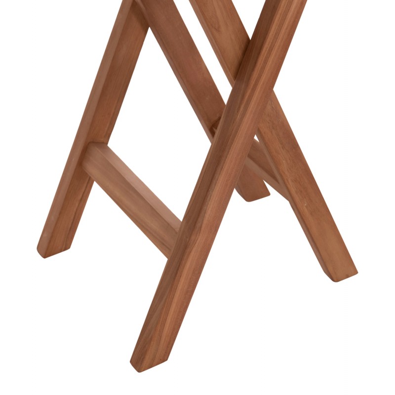 ΤΡΑΠΕΖΙ ΣΚΗΝΟΘΕΤΗ ΣΤΡΟΓΓΥΛΟ ERIS HM18119 ΞΥΛΟ TEAK--ΦΥΣΙΚΟ Φ60x75Υεκ.