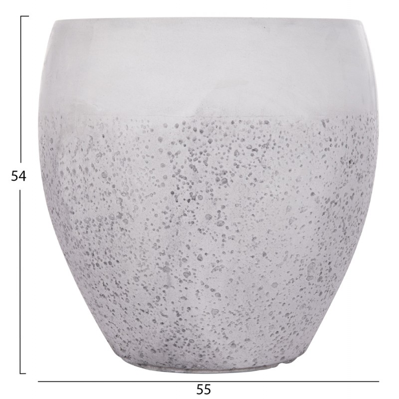 ΣΕΤ 3ΤΜΧ ΓΛΑΣΤΡΕΣ ΣΕΙΡΑ GARDENER HM4718 FIBERCLAY ΛΕΥΚΟ Φ55x54Υεκ
