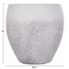 ΣΕΤ 3ΤΜΧ ΓΛΑΣΤΡΕΣ ΣΕΙΡΑ GARDENER HM4718 FIBERCLAY ΛΕΥΚΟ Φ55x54Υεκ