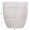 ΣΕΤ 4ΤΜΧ ΓΛΑΣΤΡΕΣ ΣΤΡΟΓΓΥΛΕΣ ΣΕΙΡΑ GARDENER HM4719 FIBERCLAY-ΧΡΩΜΑ CEMENT Φ44x43Υεκ