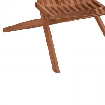 ΠΟΛΥΘΡΟΝΑ LOUNGE ΠΤΥΣΣΟΜΕΝΗ SHIGAO HM18112 ΞΥΛΟ TEAK--ΦΥΣΙΚΟ 61x88.5x89Υεκ.