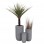 ΣΕΤ 3ΤΜΧ ΓΛΑΣΤΡΕΣ ΚΥΛΙΝΔΡΟΙ ΣΕΙΡΑ GARDENER HM4720 FIBERCLAY-ΧΡΩΜΑ CEMENT Φ44x79Υεκ