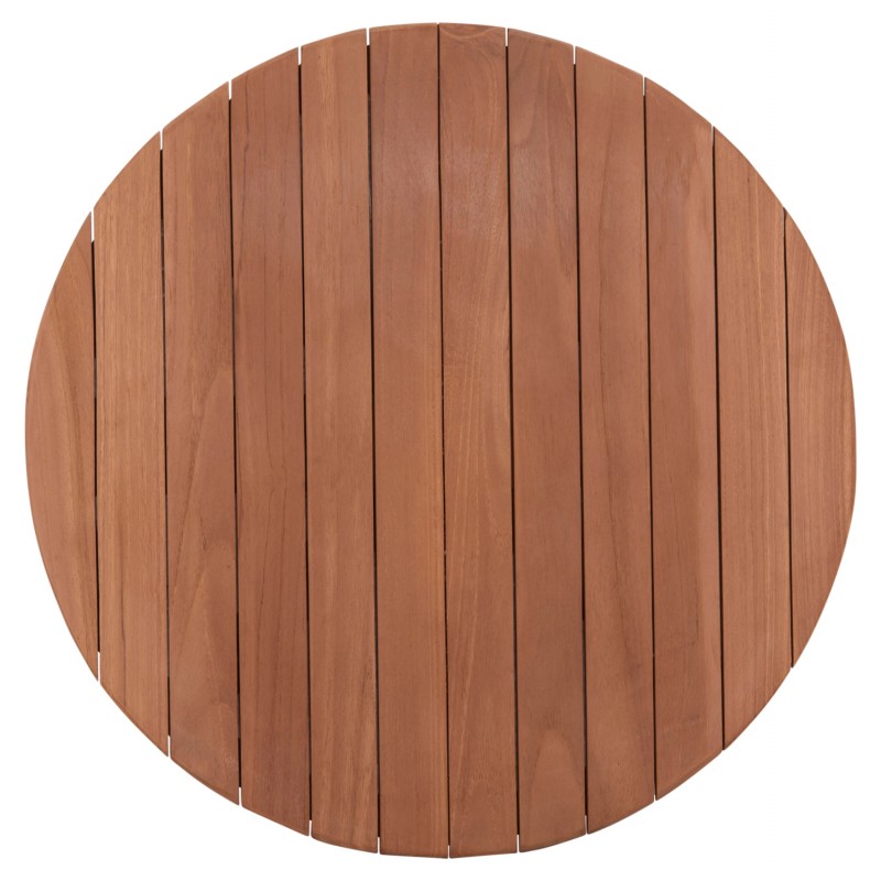 ΕΠΙΦΑΝΕΙΑ ΤΡΑΠΕΖΙΟΥ ΣΤΡΟΓΓΥΛΗ HM18132 ΞΥΛΟ TEAK--ΦΥΣΙΚΟ Φ60x4(πάχος)εκ.