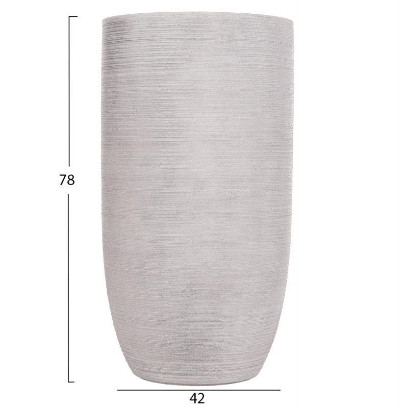 ΣΕΤ 3ΤΜΧ ΓΛΑΣΤΡΕΣ ΚΥΛΙΝΔΡΟΙ ΣΕΙΡΑ GARDENER HM4721 FIBERCLAY-ΧΡΩΜΑ CEMENT Φ42x78Υεκ
