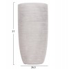 ΣΕΤ 3ΤΜΧ ΓΛΑΣΤΡΕΣ ΚΥΛΙΝΔΡΟΙ ΣΕΙΡΑ GARDENER HM4721 FIBERCLAY-ΧΡΩΜΑ CEMENT Φ42x78Υεκ