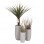 ΣΕΤ 3ΤΜΧ ΓΛΑΣΤΡΕΣ ΚΥΛΙΝΔΡΟΙ ΣΕΙΡΑ GARDENER HM4721 FIBERCLAY-ΧΡΩΜΑ CEMENT Φ42x78Υεκ