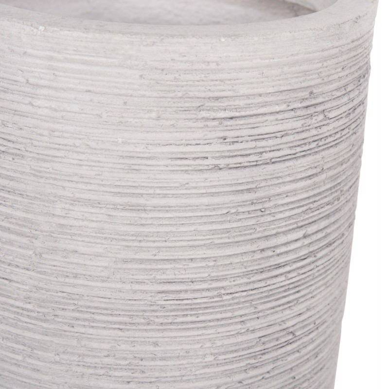ΣΕΤ 3ΤΜΧ ΓΛΑΣΤΡΕΣ ΚΥΛΙΝΔΡΟΙ ΣΕΙΡΑ GARDENER HM4721 FIBERCLAY-ΧΡΩΜΑ CEMENT Φ42x78Υεκ