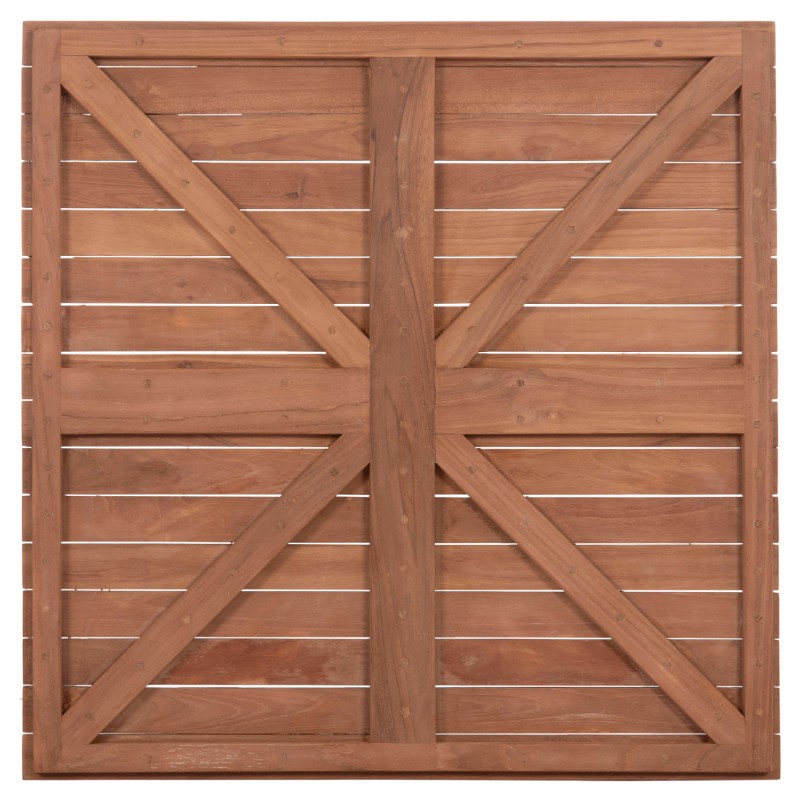 ΕΠΙΦΑΝΕΙΑ ΤΡΑΠΕΖΙΟΥ ΤΕΤΡΑΓΩΝΗ HM18137 ΞΥΛΟ TEAK--ΦΥΣΙΚΟ 80x80x4(πάχος)εκ.