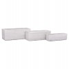 ΣΕΤ 3ΤΜΧ ΓΛΑΣΤΡΕΣ ΟΡΘΟΓΩΝΙΕΣ GARDENER HM4723 FIBERCLAY ΓΚΡΙ CEMENT 81x30x30Υεκ.