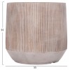 ΣΕΤ 3ΤΜΧ ΓΛΑΣΤΡΕΣ ΣΤΡΟΓΓΥΛΕΣ ΣΕΙΡΑ GARDENER HM4724 FIBERCLAY-ΧΡΩΜΑ CEMENT Φ55x55Υεκ