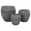 ΣΕΤ 3ΤΜΧ ΓΛΑΣΤΡΕΣ ΣΕΙΡΑ GARDENER HM4725 FIBERCLAY-ΣΕ ΣΚΟΥΡΟ CEMENT ΧΡΩΜΑ Φ55x54Υεκ