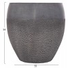 ΣΕΤ 3ΤΜΧ ΓΛΑΣΤΡΕΣ ΣΕΙΡΑ GARDENER HM4725 FIBERCLAY-ΣΕ ΣΚΟΥΡΟ CEMENT ΧΡΩΜΑ Φ55x54Υεκ