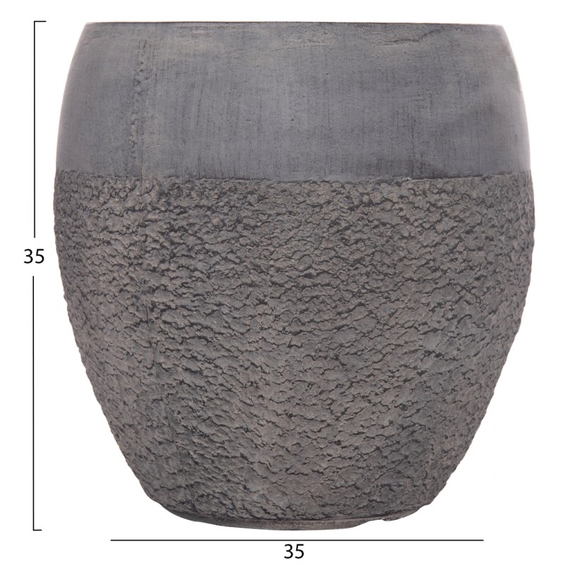 ΣΕΤ 3ΤΜΧ ΓΛΑΣΤΡΕΣ ΣΕΙΡΑ GARDENER HM4725 FIBERCLAY-ΣΕ ΣΚΟΥΡΟ CEMENT ΧΡΩΜΑ Φ55x54Υεκ