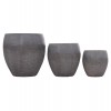 ΣΕΤ 3ΤΜΧ ΓΛΑΣΤΡΕΣ ΣΕΙΡΑ GARDENER HM4725 FIBERCLAY-ΣΕ ΣΚΟΥΡΟ CEMENT ΧΡΩΜΑ Φ55x54Υεκ