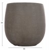ΣΕΤ 4ΤΜΧ ΓΛΑΣΤΡΕΣ ΣΤΡΟΓΓΥΛΕΣ GARDENER HM4726 FIBERCLAY ΓΚΡΙΖΟΠΡΑΣΙΝΟ Φ52x55Υεκ