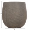 ΣΕΤ 4ΤΜΧ ΓΛΑΣΤΡΕΣ ΣΤΡΟΓΓΥΛΕΣ GARDENER HM4726 FIBERCLAY ΓΚΡΙΖΟΠΡΑΣΙΝΟ Φ52x55Υεκ