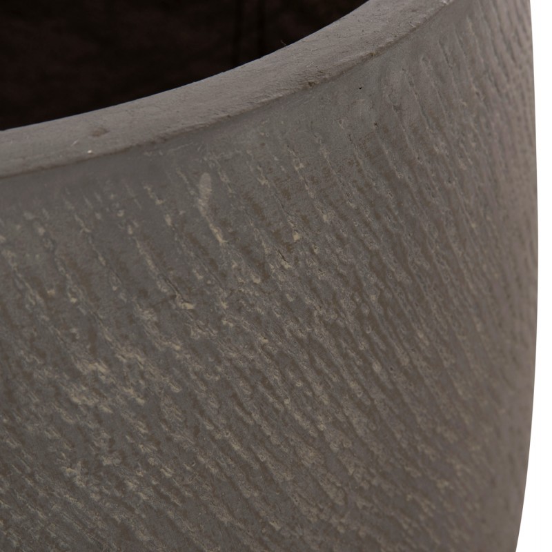 ΣΕΤ 4ΤΜΧ ΓΛΑΣΤΡΕΣ ΣΤΡΟΓΓΥΛΕΣ GARDENER HM4726 FIBERCLAY ΓΚΡΙΖΟΠΡΑΣΙΝΟ Φ52x55Υεκ