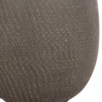 ΣΕΤ 4ΤΜΧ ΓΛΑΣΤΡΕΣ ΣΤΡΟΓΓΥΛΕΣ GARDENER HM4726 FIBERCLAY ΓΚΡΙΖΟΠΡΑΣΙΝΟ Φ52x55Υεκ