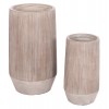 ΣΕΤ 2ΤΜΧ ΓΛΑΣΤΡΕΣ ΚΥΛΙΝΔΡΟΙ ΣΕΙΡΑ GARDENER HM4727 FIBERCLAY-ΧΡΩΜΑ CEMENT Φ35x64Υεκ