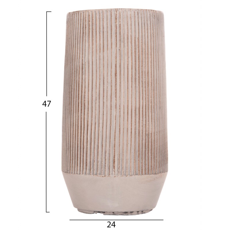 ΣΕΤ 2ΤΜΧ ΓΛΑΣΤΡΕΣ ΚΥΛΙΝΔΡΟΙ ΣΕΙΡΑ GARDENER HM4727 FIBERCLAY-ΧΡΩΜΑ CEMENT Φ35x64Υεκ