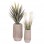 ΣΕΤ 2ΤΜΧ ΓΛΑΣΤΡΕΣ ΚΥΛΙΝΔΡΟΙ ΣΕΙΡΑ GARDENER HM4727 FIBERCLAY-ΧΡΩΜΑ CEMENT Φ35x64Υεκ