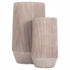 ΣΕΤ 2ΤΜΧ ΓΛΑΣΤΡΕΣ ΚΥΛΙΝΔΡΟΙ ΣΕΙΡΑ GARDENER HM4727 FIBERCLAY-ΧΡΩΜΑ CEMENT Φ35x64Υεκ
