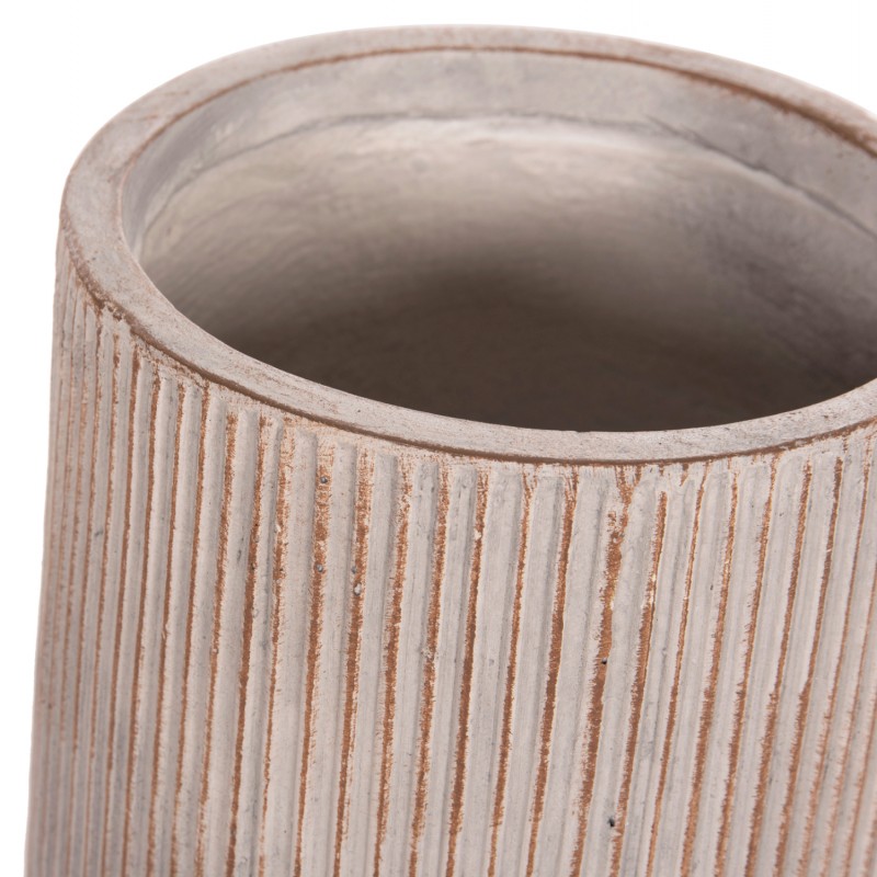 ΣΕΤ 2ΤΜΧ ΓΛΑΣΤΡΕΣ ΚΥΛΙΝΔΡΟΙ ΣΕΙΡΑ GARDENER HM4727 FIBERCLAY-ΧΡΩΜΑ CEMENT Φ35x64Υεκ