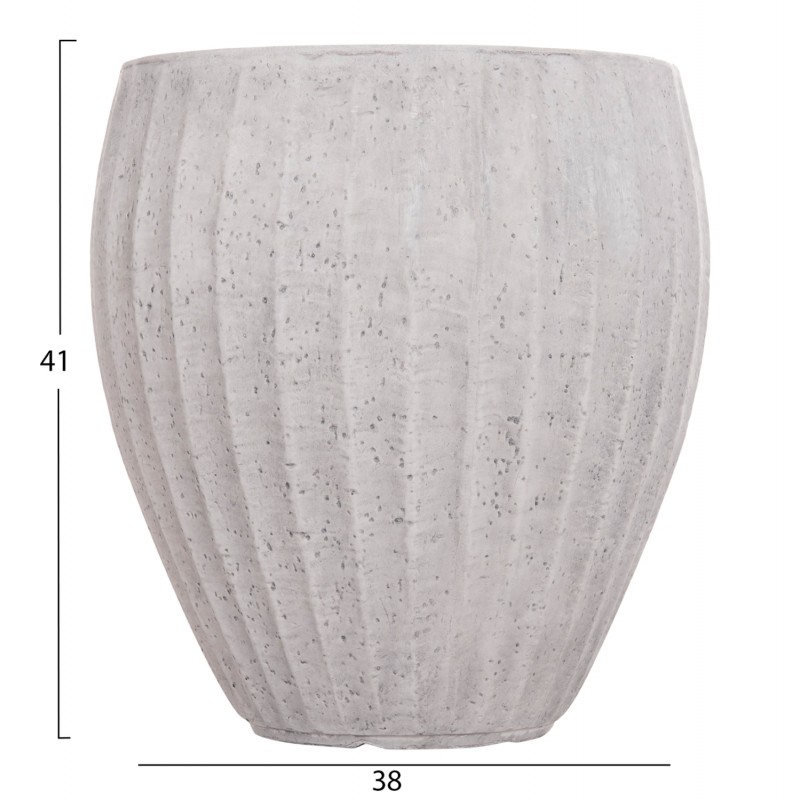 ΣΕΤ 3ΤΜΧ ΓΛΑΣΤΡΕΣ ΣΤΡΟΓΓΥΛΕΣ ΣΕΙΡΑ GARDENER HM4728 FIBERCLAY-ΧΡΩΜΑ CEMENT Φ48x56Υεκ