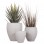 ΣΕΤ 3ΤΜΧ ΓΛΑΣΤΡΕΣ ΣΤΡΟΓΓΥΛΕΣ ΣΕΙΡΑ GARDENER HM4728 FIBERCLAY-ΧΡΩΜΑ CEMENT Φ48x56Υεκ