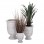 ΣΕΤ 3ΤΜΧ ΓΛΑΣΤΡΕΣ ΜΕ ΑΝΑΓΛΥΦΟ GARDENER HM4729 FIBERCLAY-ΣΕ ΥΠΟΛΕΥΚΟ Φ58x72.5Υεκ